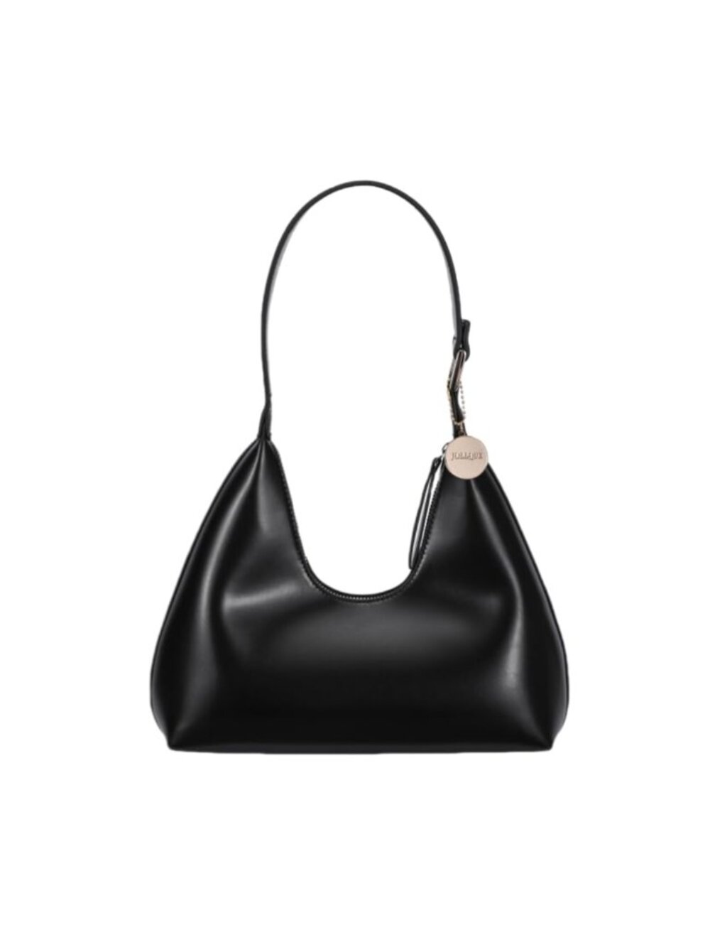 Faux Leather Zipper Hobo Bag Small Shoulder Purse